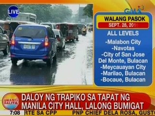 UB: Daloy ng trapiko sa tapat ng Manila City Hall, lalong bumigat