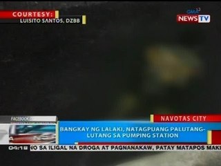 Bangkay ng lalaki, natagpuang palutang-lutang sa pumping station
