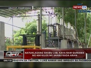 Natuklasang shabu lab, kaya raw gumawa ng 400 kilos ng shabu kada araw
