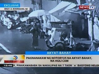BT: Pagnanakaw ng notoryus na akyat-bahay, na-huli cam