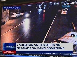 SAKSI: 7 sugatan sa pagsabog ng granada sa 1 compound
