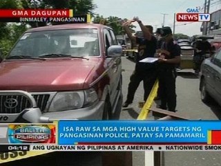 Isa raw sa mga high value targets ng Pangasinan Police, patay sa pamamaril
