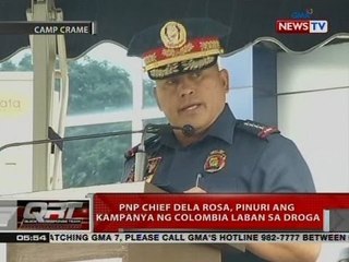QRT: PNP Chief Dela Rosa, pinuri ang kampanya ng Colombia laban sa droga