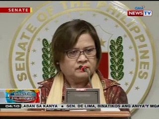 Umano'y riot sa Bilibid, maaaring pakana raw ng administrasyong Duterte ayon kay Sen. de Lima