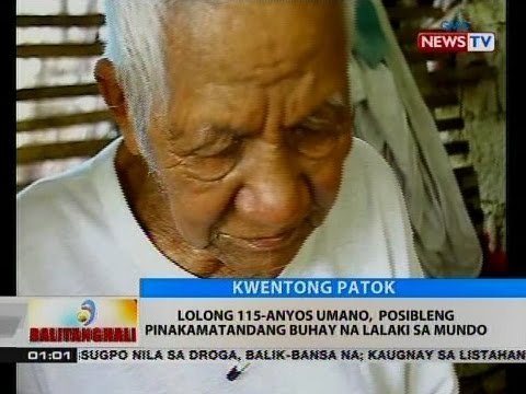 BT: Lolong 115-anyos umano, posibleng pinakamatandang buhay na lalaki sa mundo