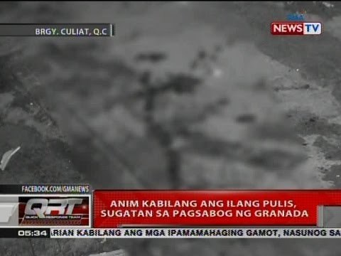 QRT: Anim kabilang ang ilang pulis, sugatan sa pagsabog ng granada