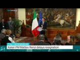 Italy Referendum: Italian PM Matteo Renzi delays resignation