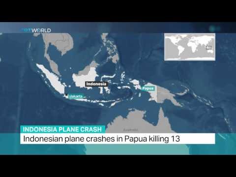 Indonesian plane crashes in Papua killing 13