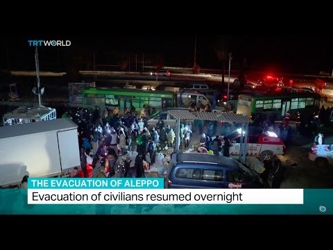 The Evacuation Of Aleppo: 500 people evacuated overnight from east Aleppo