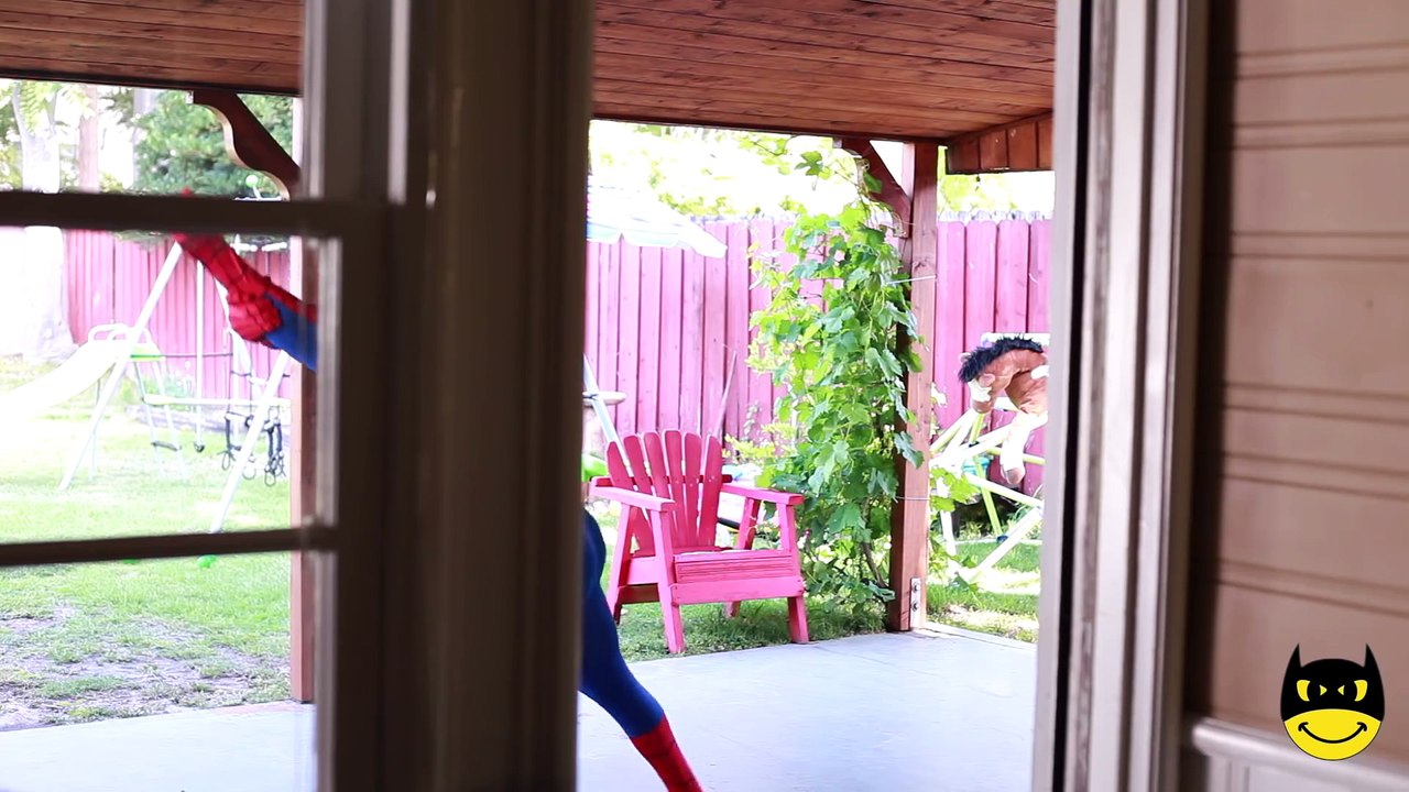 Spiderman Turns Into VOODOO DOLL! w- Frozen Elsa vs Maleficent Joker Hulk Superheroes in Real Life