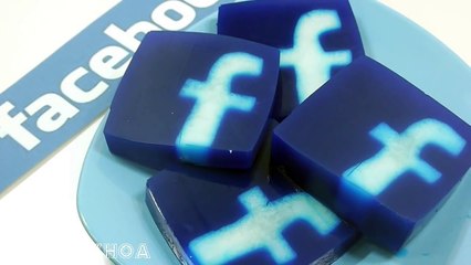 Very tasty cake jelly shaped beautiful logo facebook