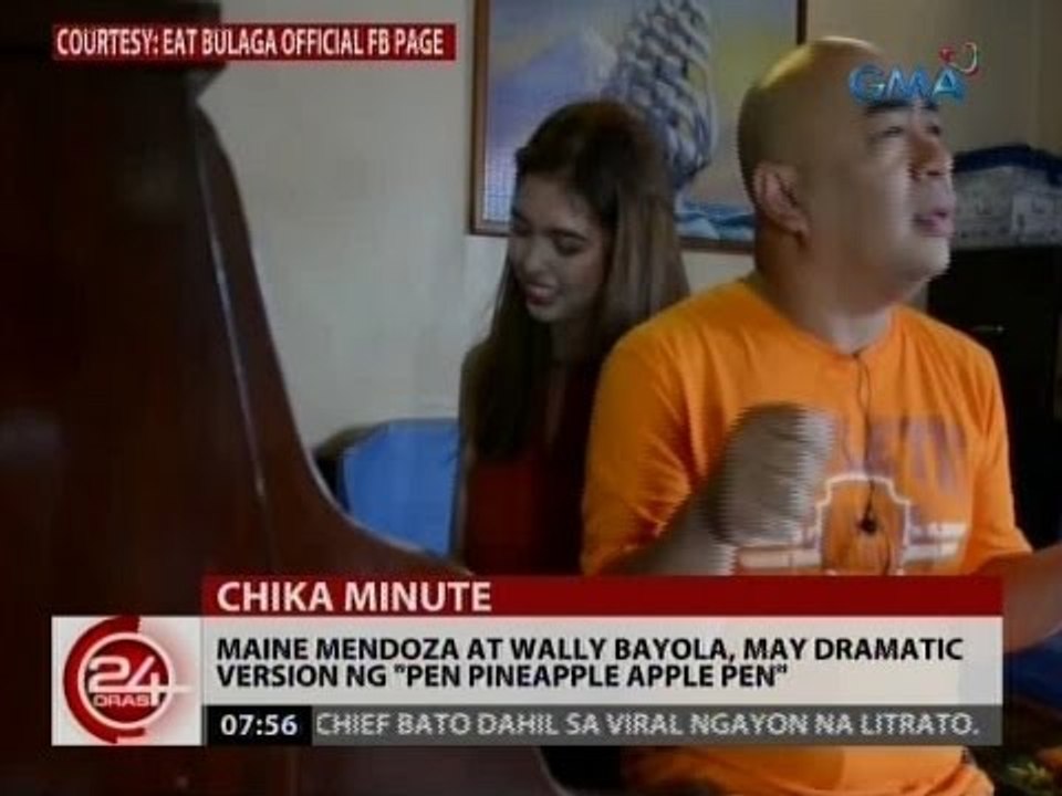 24 Oras: Maine Mendoza at Wally Bayola, may dra...