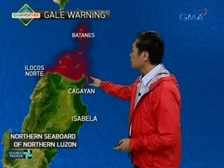 Tropical Depression Julian, inaasahang magla-landfall sa Batanes-Babuyan area bukas ng umaga