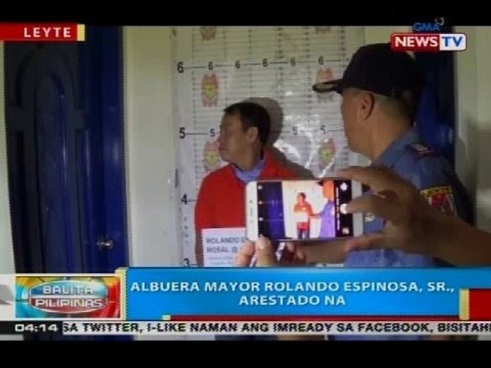 BP: Albuera Mayor Rolando Espinosa, Sr., arestado na