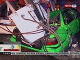 BT: Kotse, nawasak matapos mabagsakan ng 3 transformer