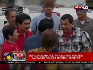 SONA: Mga mambabatas, pinuna ang matalim na tabas ng dila ni Pres. Duterte