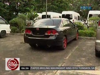24 Oras: Kotseng ginamit ng suspek na namaril at sumagasa sa isang traffic enforcer, na-impound na