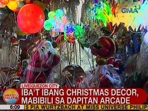 UB: Iba't ibang Christmas decor, mabibili sa Dapitan Arcade sa QC