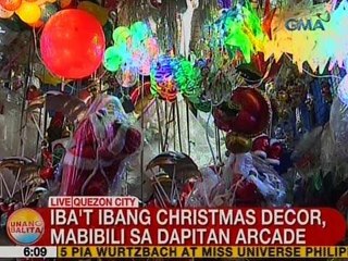 UB: Iba't ibang Christmas decor, mabibili sa Dapitan Arcade sa QC
