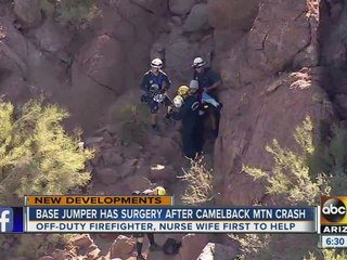 BASE jumper crashes just 10 feet from a trauma nurse in Scottsdale