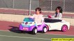 Pink Power Wheels! Pink Ride-On Cars. Disney Doc McStuffins and Corvette Stin