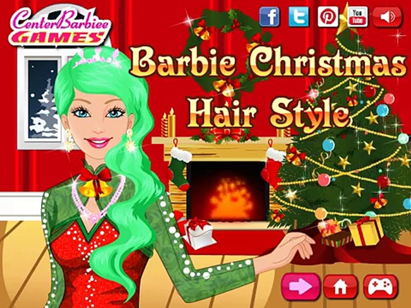 barbie christmas card
