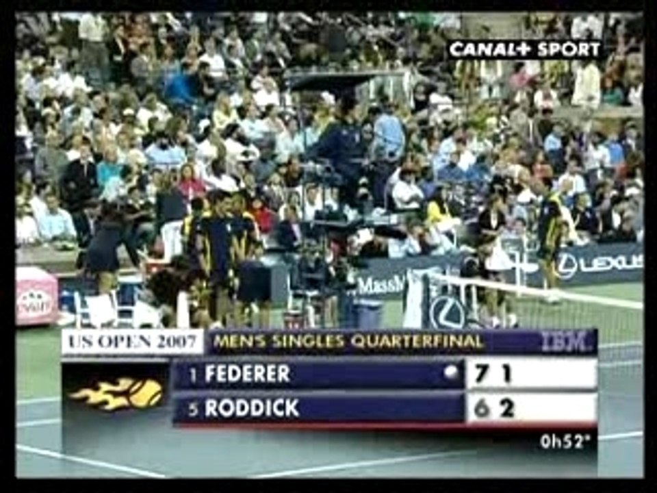 Roddick Federer partie 5