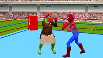 Hulk Vs Spiderman Cartoons for Children | Finger Family Nursery Rhymes for Babies | Epic Rap Battle