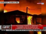 Napabayaang kandila, hinihinalang pinagmulan ng sunog na tumupok sa mahigit 40 bahay