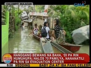 UB: Hanggang bewang na baha, 'di pa rin humuhupa sa Calumpit, Bulacan
