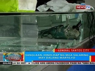 BP: Sanglaan, hinoldap ng mga salaring may dalang martilyo