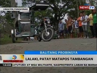 BT: Lalaki, patay matapos tambangan