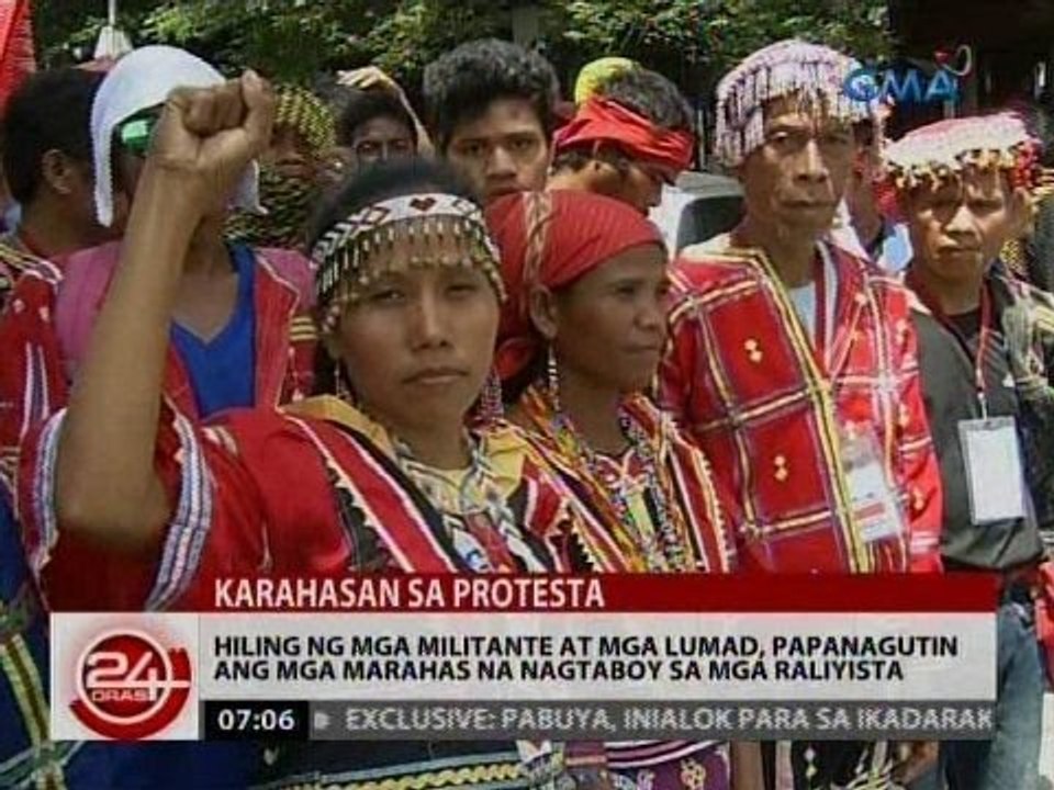 Hiling ng mga militante at mga Lumad, papanagutin ang mga marahas na nagtaboy sa mga raliyista
