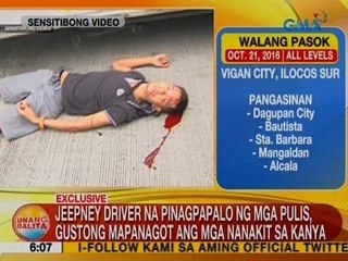 UB: Jeepney driver na pinagpapalo ng mga pulis, gustong mapanagot ang mga nanakit sa kanya