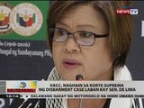 VACC, naghain sa Korte Suprema ng disbarment case laban kay Sen. de Lima