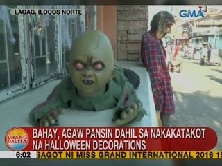UB: Bahay sa Laoag, agaw pansin dahil sa nakakatakot na Halloween decors