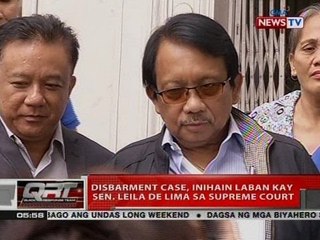 QRT: Disbarment case, inihain laban kay Sen. De Lima sa Supreme Court