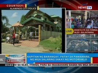 Descargar video: BP: Kapitan ng brgy., patay sa pamamaril ng mga salaring sakay ng motorsiklo