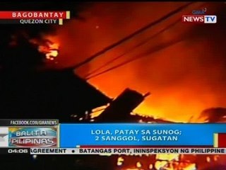 BP: Lola, patay sa sunog; 2 sanggol, sugatan