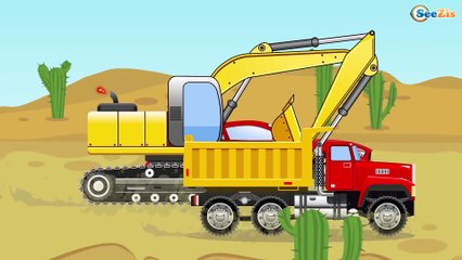 The Truck | Red Truck episodes with vehicles | Construction Cartoons for kids | Kids Car Cartoon