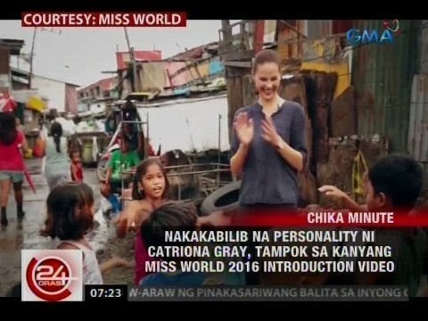 Nakakabilib na personality ni Catriona Gray, tampok sa kanyang Miss World 2016 introduction video