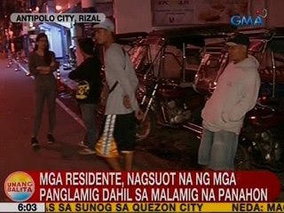 UB: Mga residente sa Antipolo City, nagsuot na ng mga panglamig dahil sa malamig na panahon
