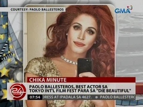 24 Oras: Paolo Ballesteros, best actor sa Tokyo Int'l Film Fest para sa Die Beautiful