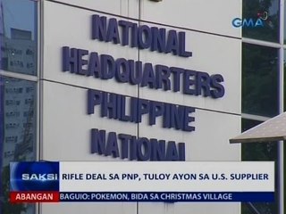 Saksi: Rifle deal sa PNP, tuloy ayon sa U.S. supplier