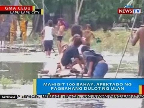 Mahigit 100 bahay, apektado ng pagbahang dulot ng ulan