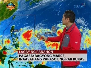 24 Oras: PAGASA: Bagyong Marce, inaasahang papasok ng PAR bukas