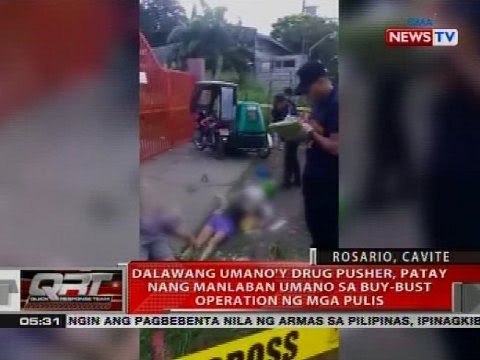 Dalawang umano'y drug pusher, patay nang manlaban umano sa buy-bust operation ng mga pulis