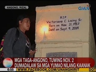 UB: Mga taga-Angono, tuwing Nov. 2 dumadalaaw sa mga yumao nilang kaanak