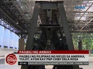 24 Oras: Pagbili ng Pilipinas ng rifles sa Amerika, tuloy, ayon kay PNP Chief Dela Rosa