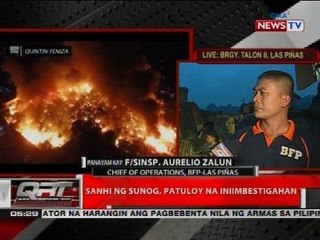 QRT: Sanhi ng sunog, patuloy na iniimbestigahan